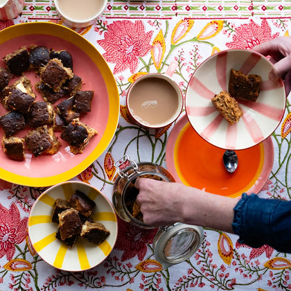 Musango handmade ceramics in vibrant colours, crafted in Portugal