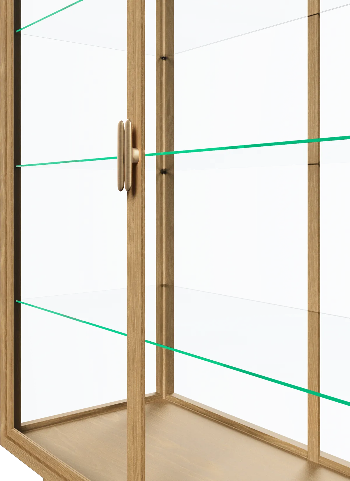 close-up of Gubi Private Vitrine in Light Oak