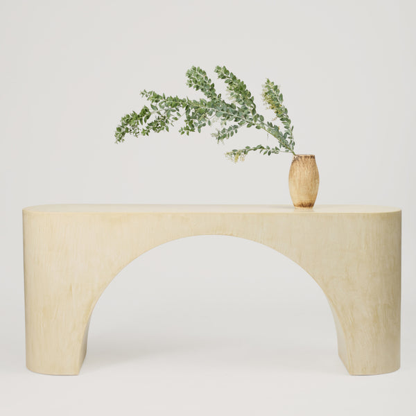 Nova Console Table, Micro Cement