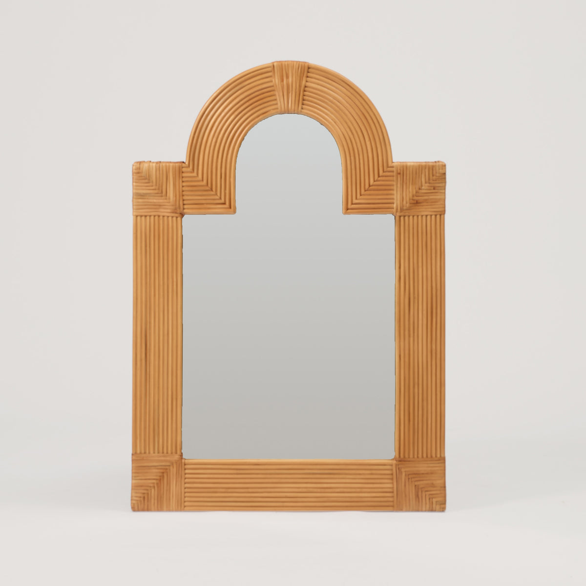 Dune Arch Vanity Rattan Mirror
