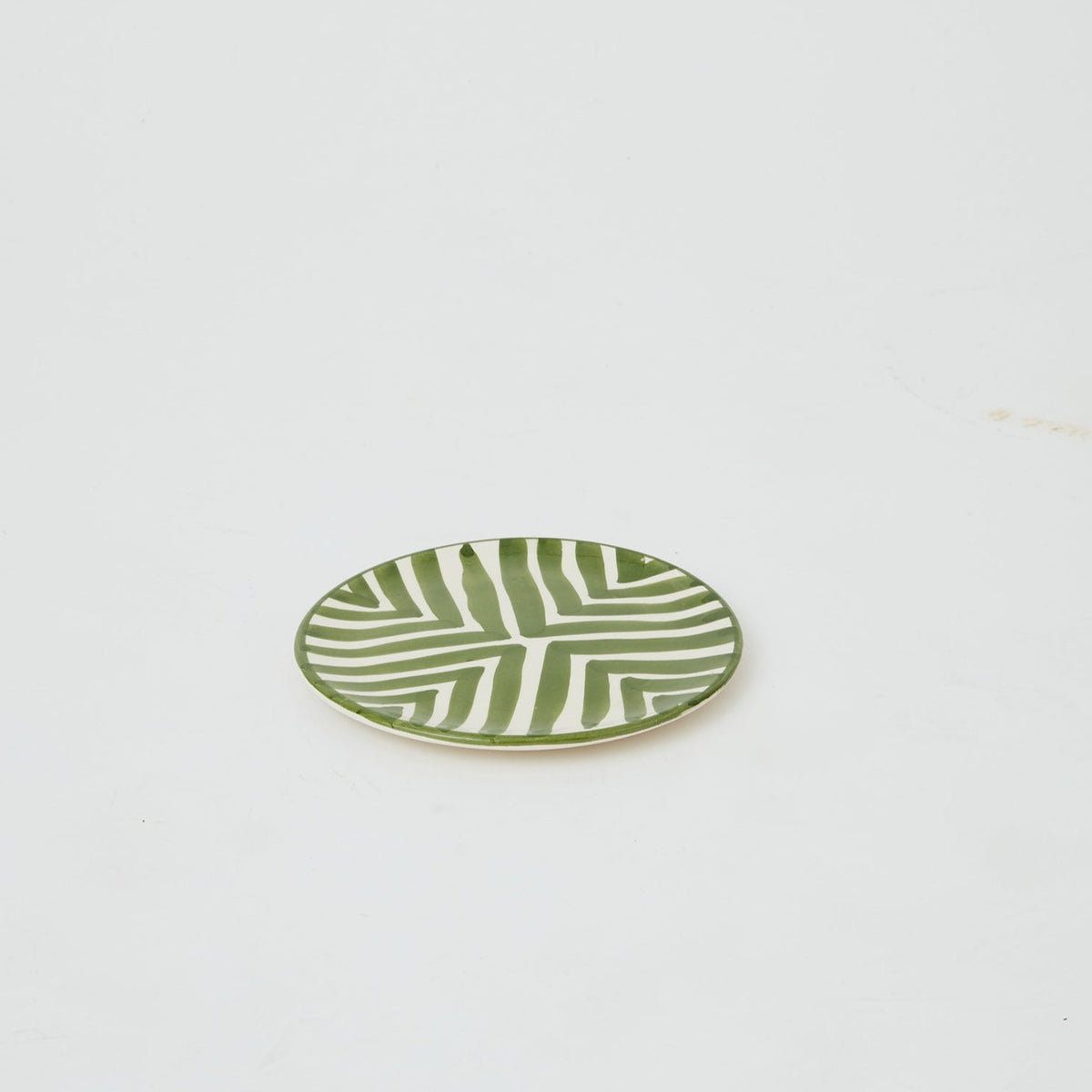 Ceramic glazed plates Green