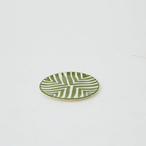 Ceramic glazed plates Green