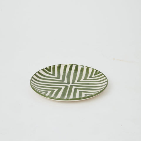 Ceramic glazed plates Green