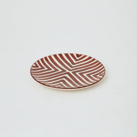 Ceramic glazed plates Brown