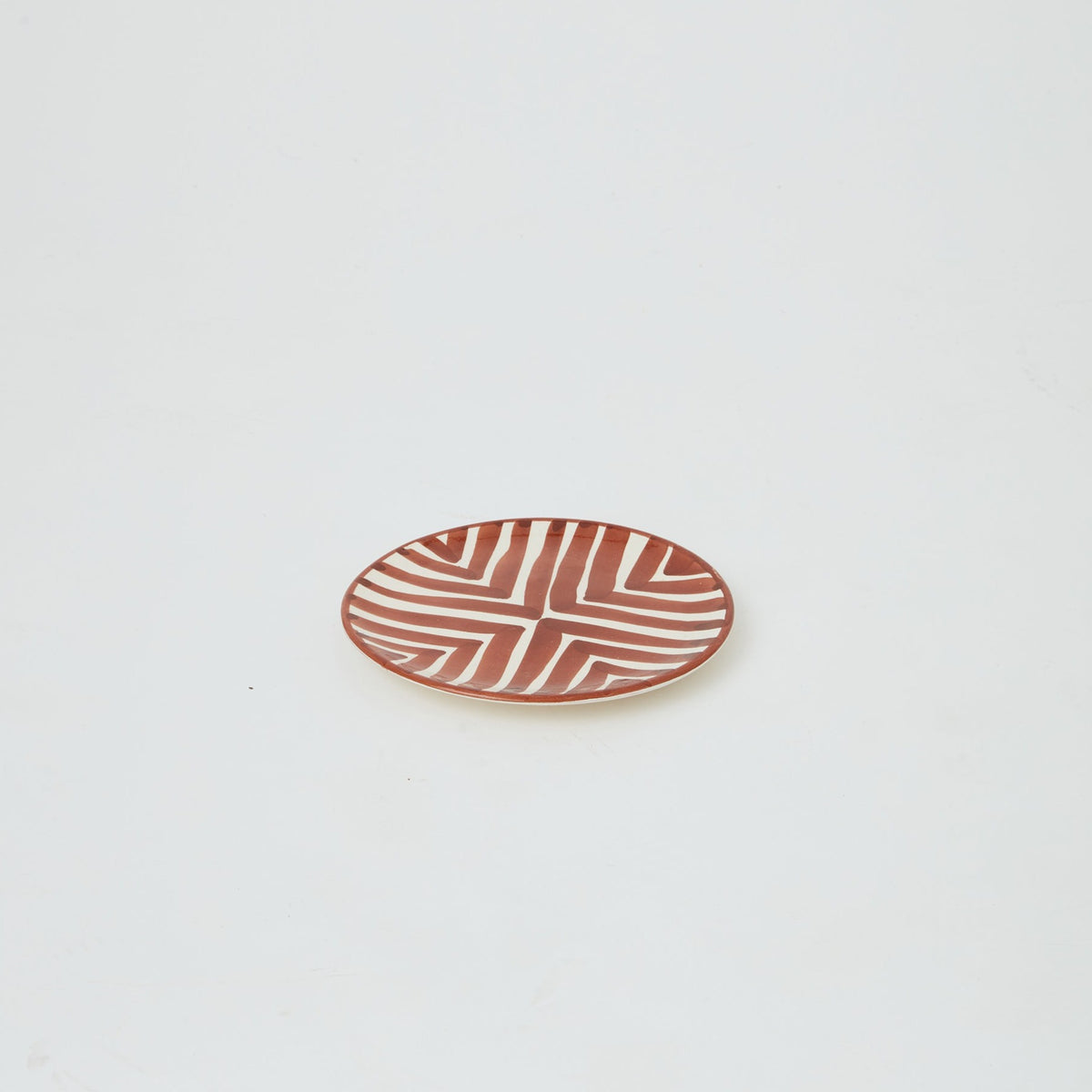 Ceramic glazed plates Brown