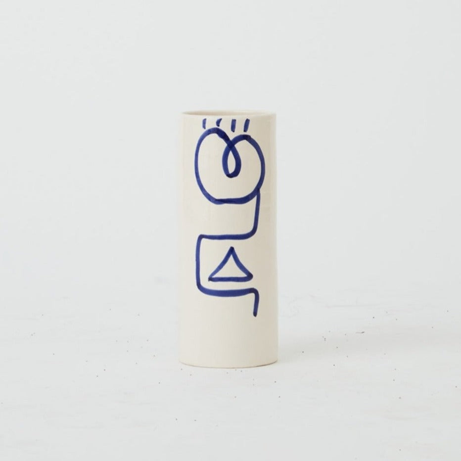 Tazi tall vessel Blue
