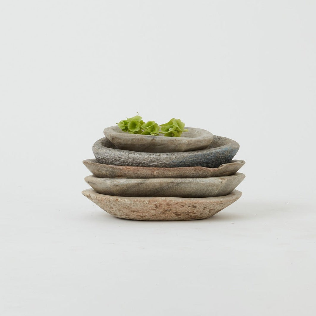 Small Aged Marble Plate