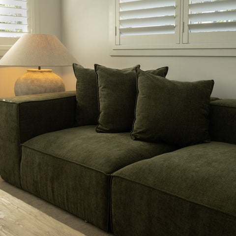 Bodhi Living Cosmos Sofa 3 Seater Forest Green