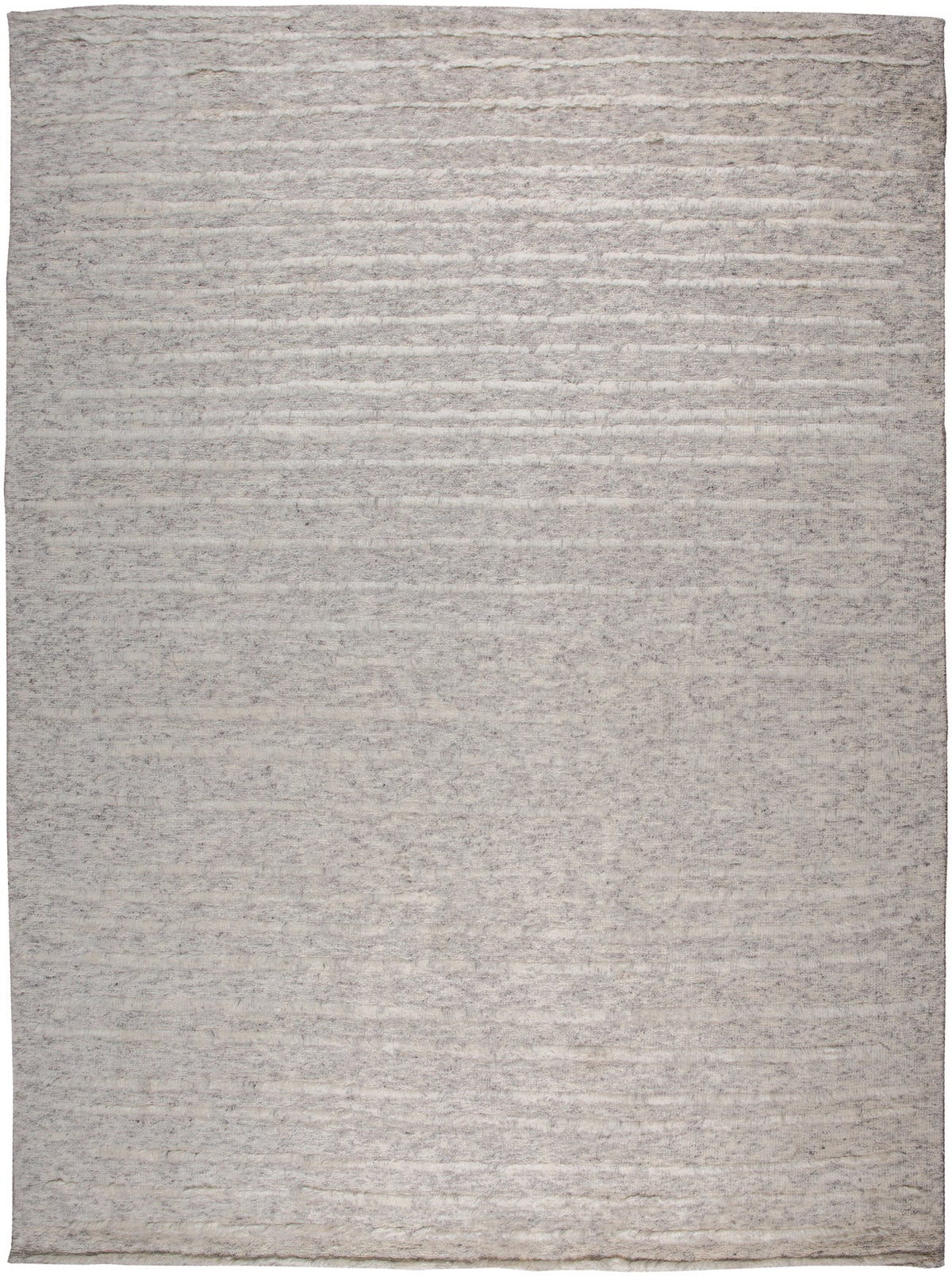Nomad Rustic Stripes natural rug with subtle horizontal texture – 270 x 363 cm handwoven rug