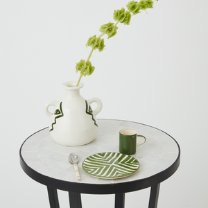Fez Zellige Tiled Round Side Table