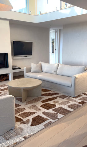 Axel Round Coffee Table, Micro-Cement Finish