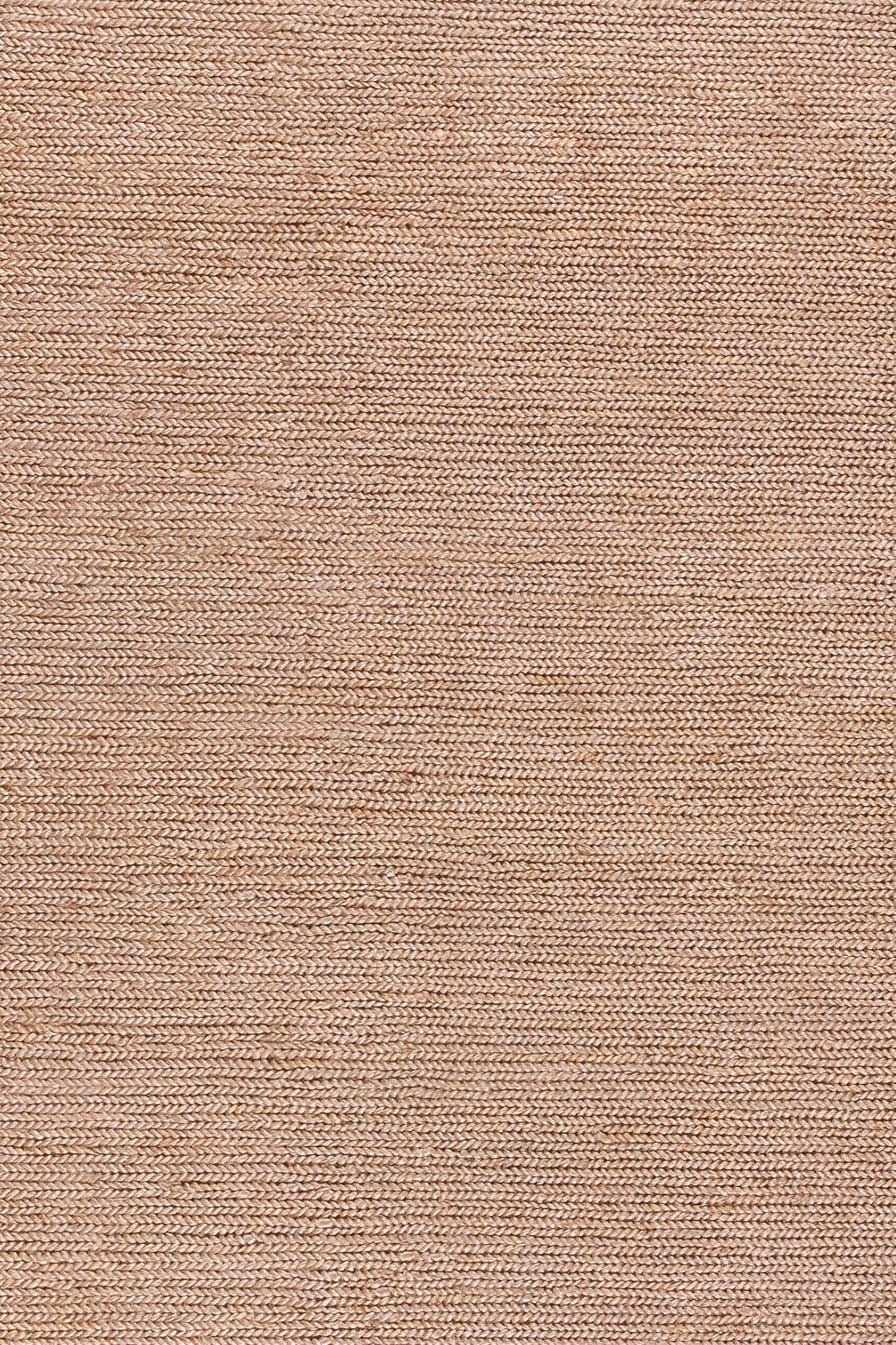 Beige hand-spun jute twine rug in natural fibre weave