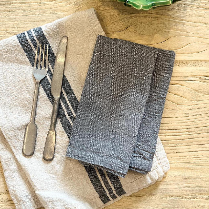 Napkin set/6 Charcoal