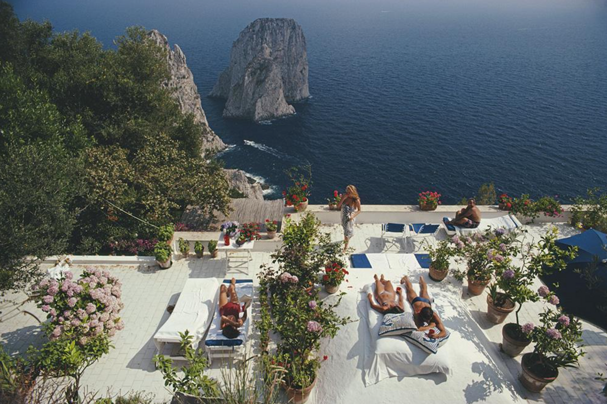 Il Canille Print by Slim Aarons