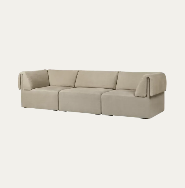 Wonder 3 seater sofa with armrests - GUBI