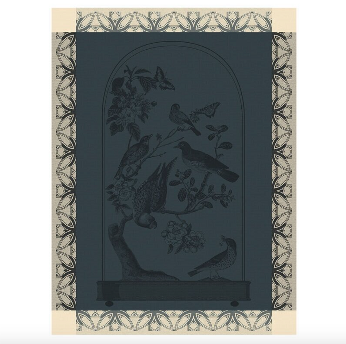 Teatowel Curiosites Animale Blue - Le Jacquard Francais