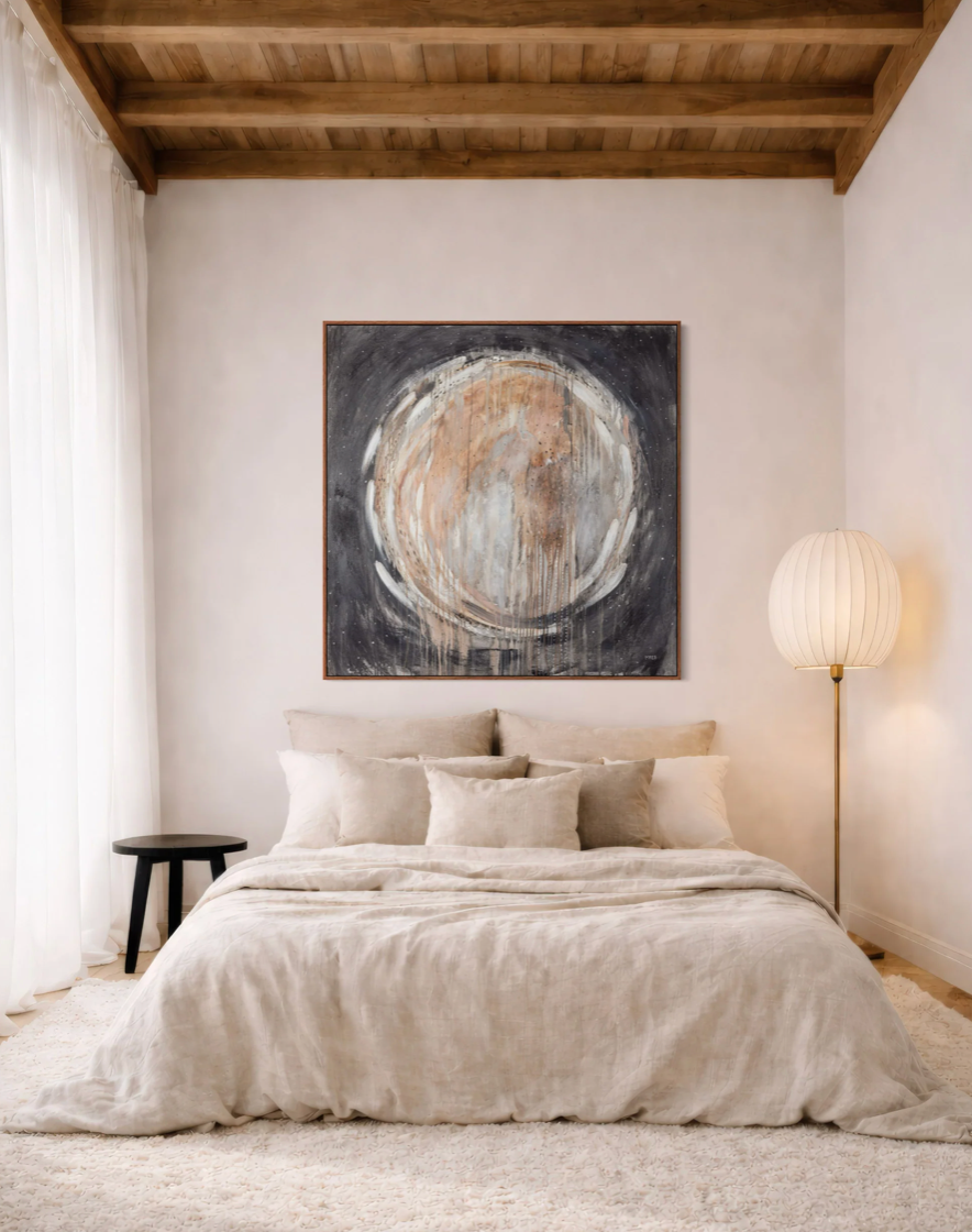 Dark Moon Embrace Canvas Print