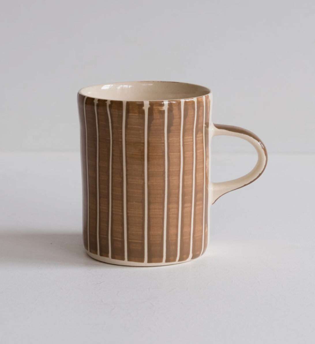 Musango Demi Mug, Sgraffito, Latte