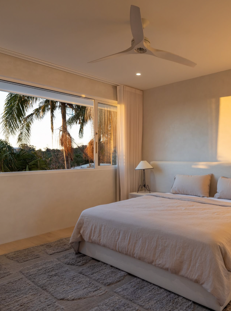 Afghan Bohemia styled in a modern bedroom 