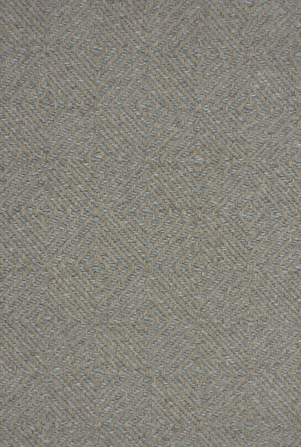 Seasons Natural Grey Diamond Rug, Indoor/Outdoor