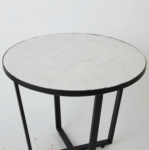 Fez Zellige Tiled Round Table
