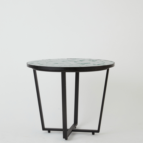 Fez Zellige Tiled Round Side Table