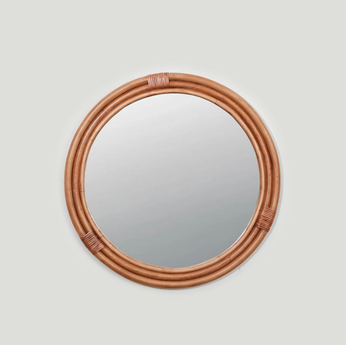 Lani Round Rattan Mirror, 80 & 120cm dia