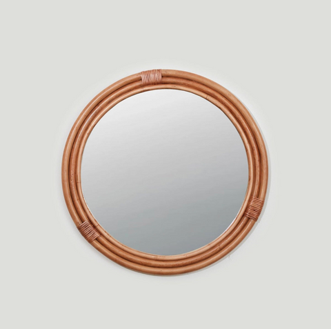 Lani Round Rattan Mirror, 80 & 120cm dia