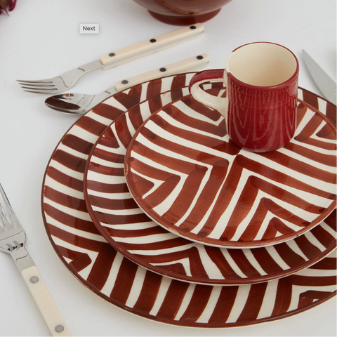 Handmade Moroccan Ceramic Plates – Glazed Dinnerware in Green