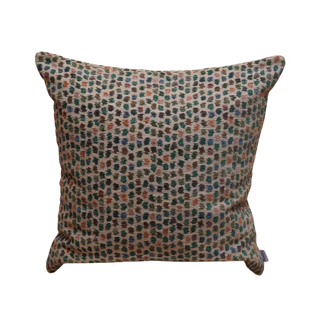 Strokes Forest Cushion 55×55 cm in green earth tones – Bodhi Living