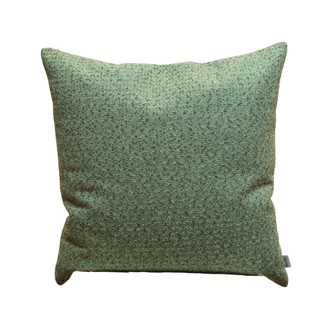 Textured Fern Cushion 55×55 cm in green woven fabric – Bodhi Living