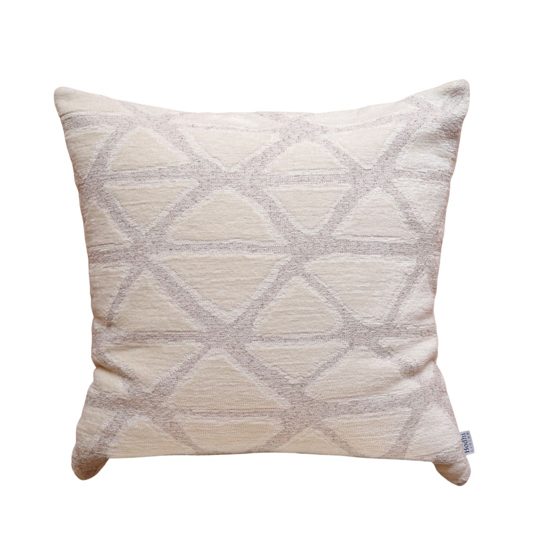 Soft woven cream cushion with premium insert – Bodhi Living home styling