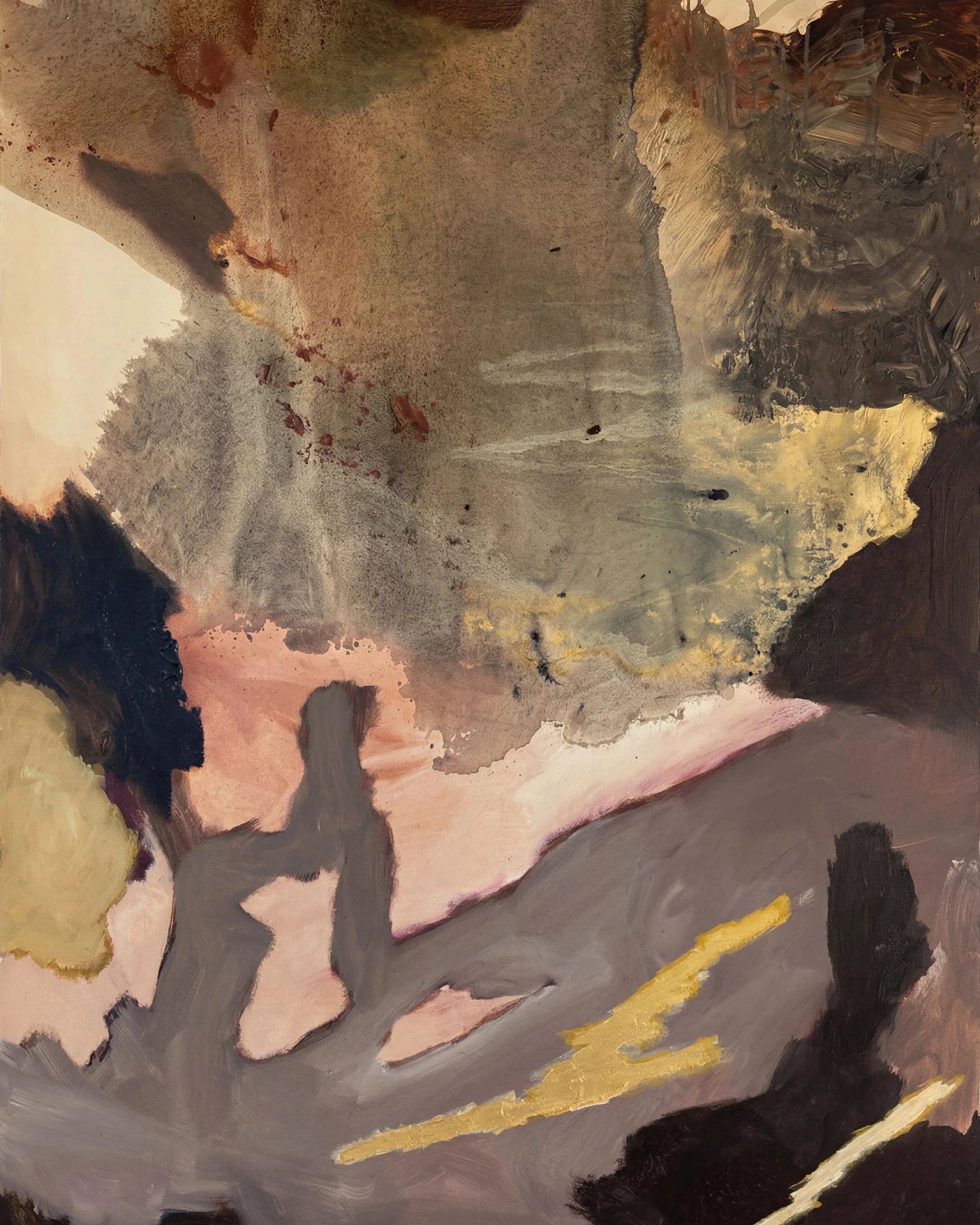 Details of "Undertow" original abstract painting by Byron Bay artist Stephen Skinner