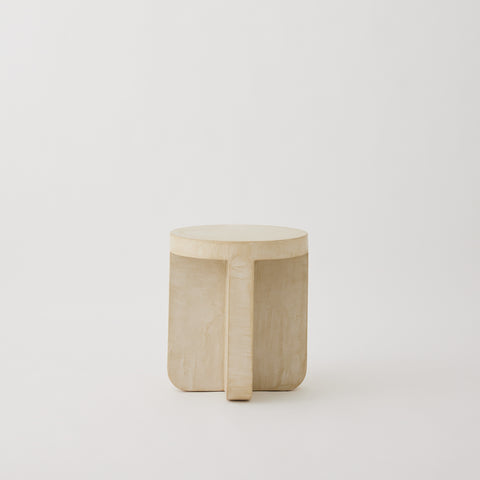 Axel Side Table, Round Micro-Cement Table
