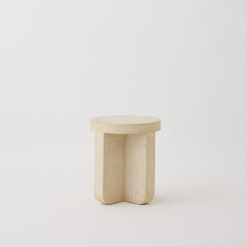 Axel Side Table, Round Micro-Cement Table
