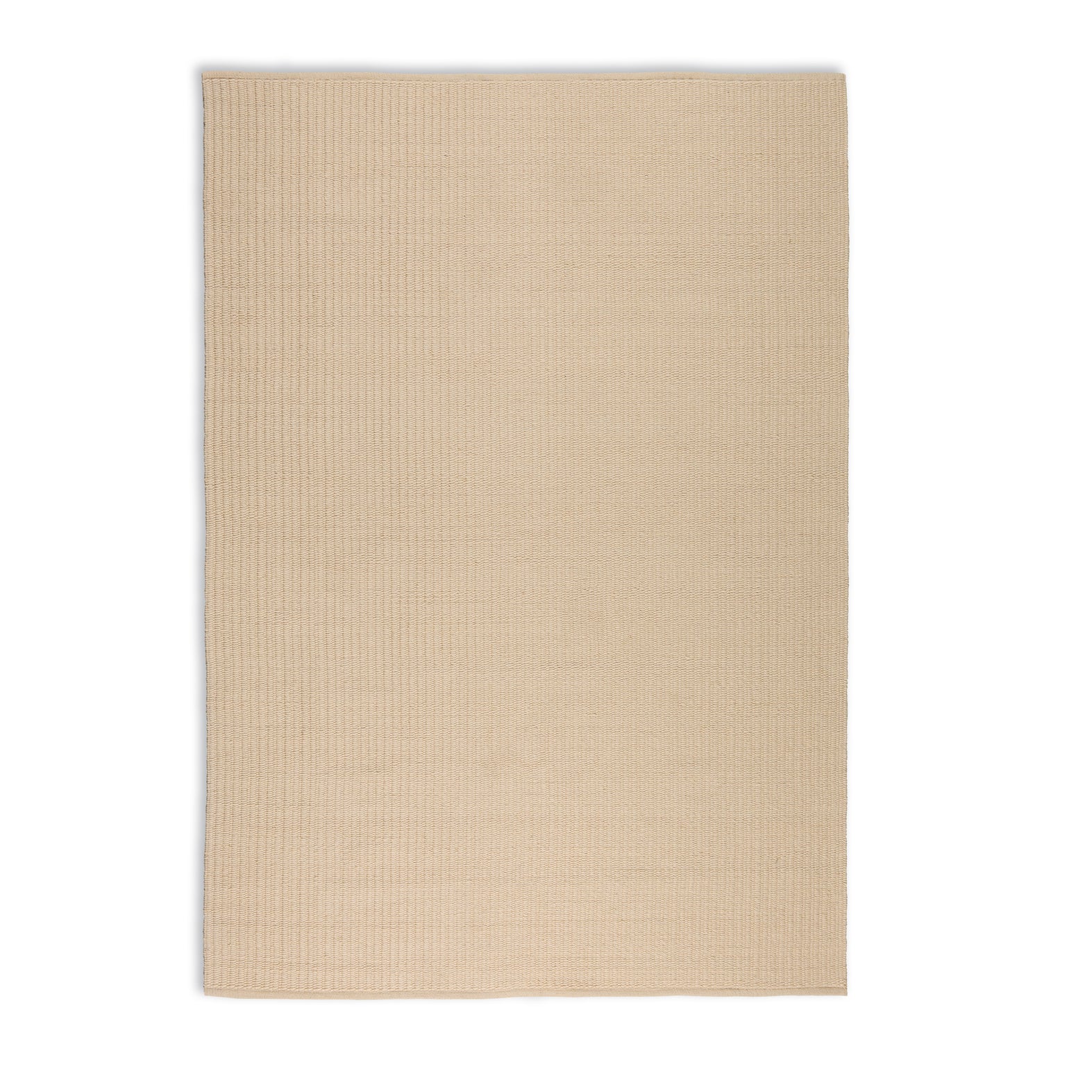 Pebble Flatweave Rug in Beige – handwoven New Zealand wool flatweave with subtle pebble-like texture.