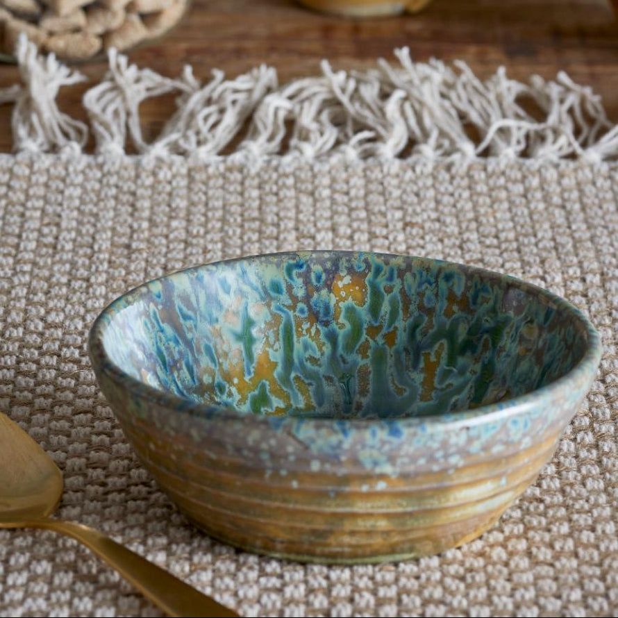 Bloomingville Milani Bowl, Green, Stoneware
