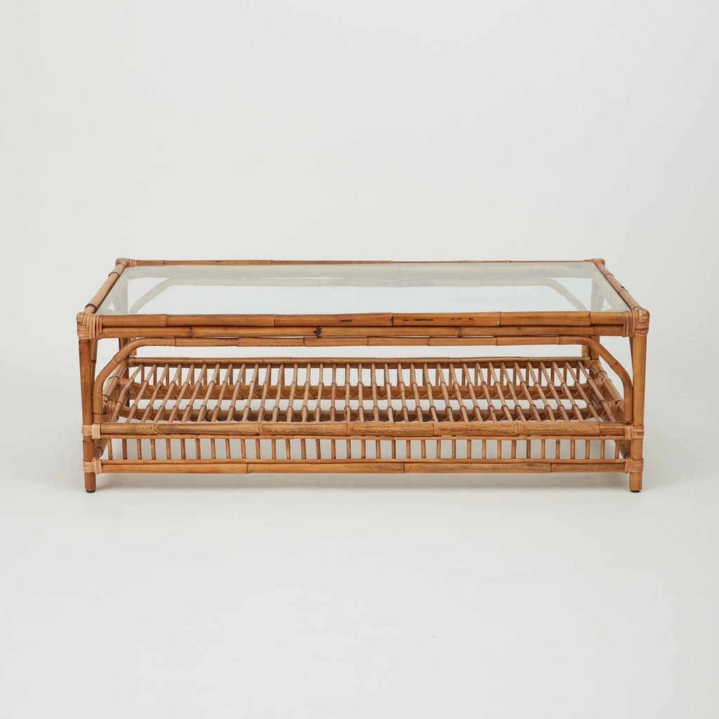Capri Rattan Coffee Table with Glass Top – Bodhi Living