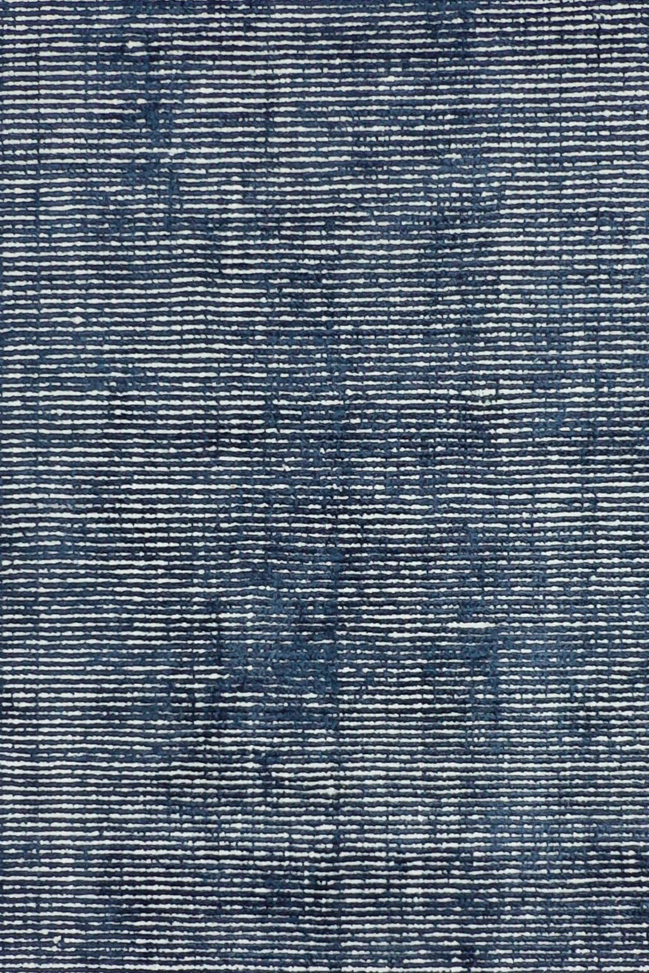 Navy Elements Rug – handwoven wool and bamboo silk rug with cut-and-loop, hand-sheared texture by Bodhi Living.
