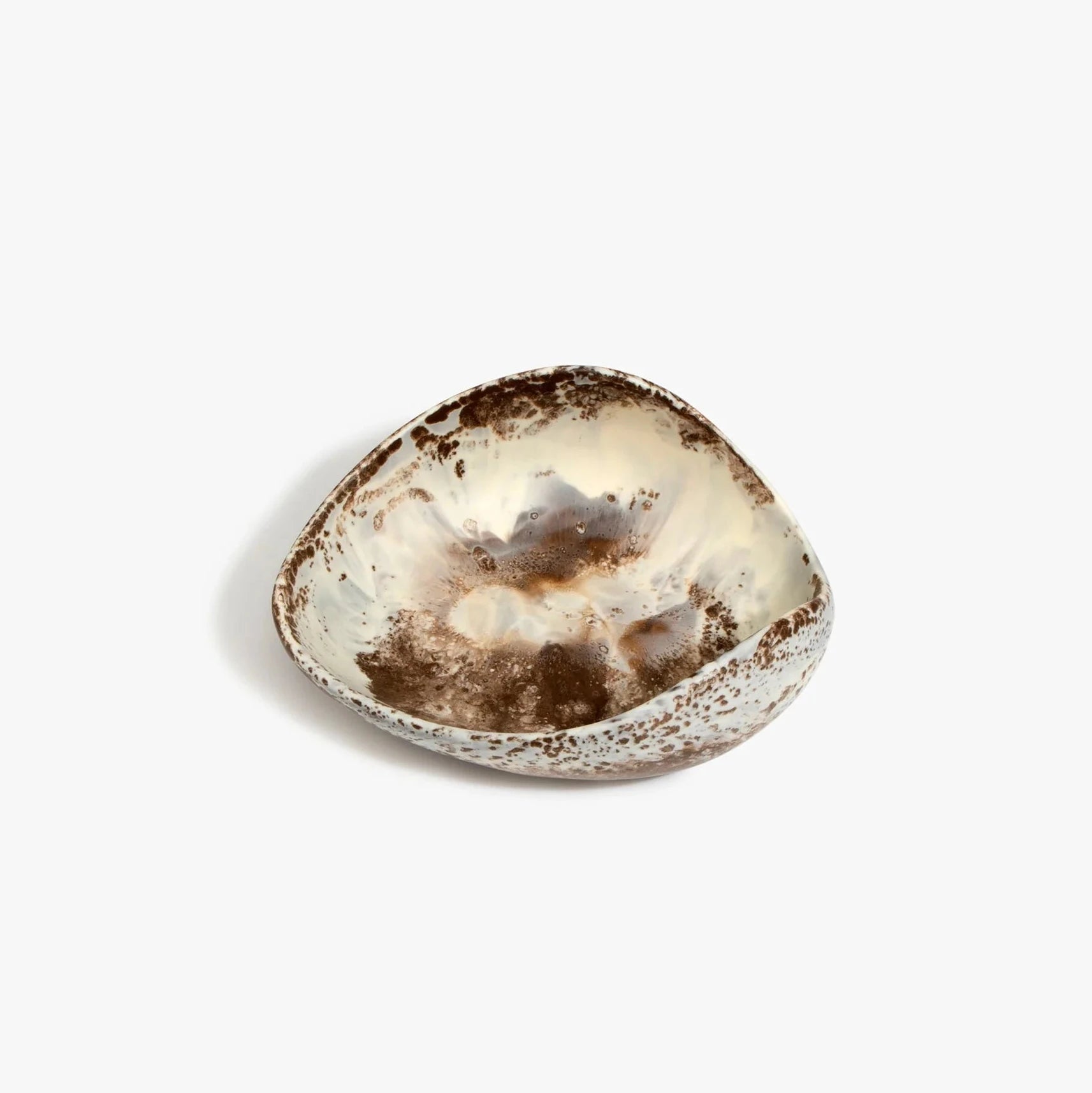 Small Leaf Bowl in Cappuccino resin by Dinosaur Designs