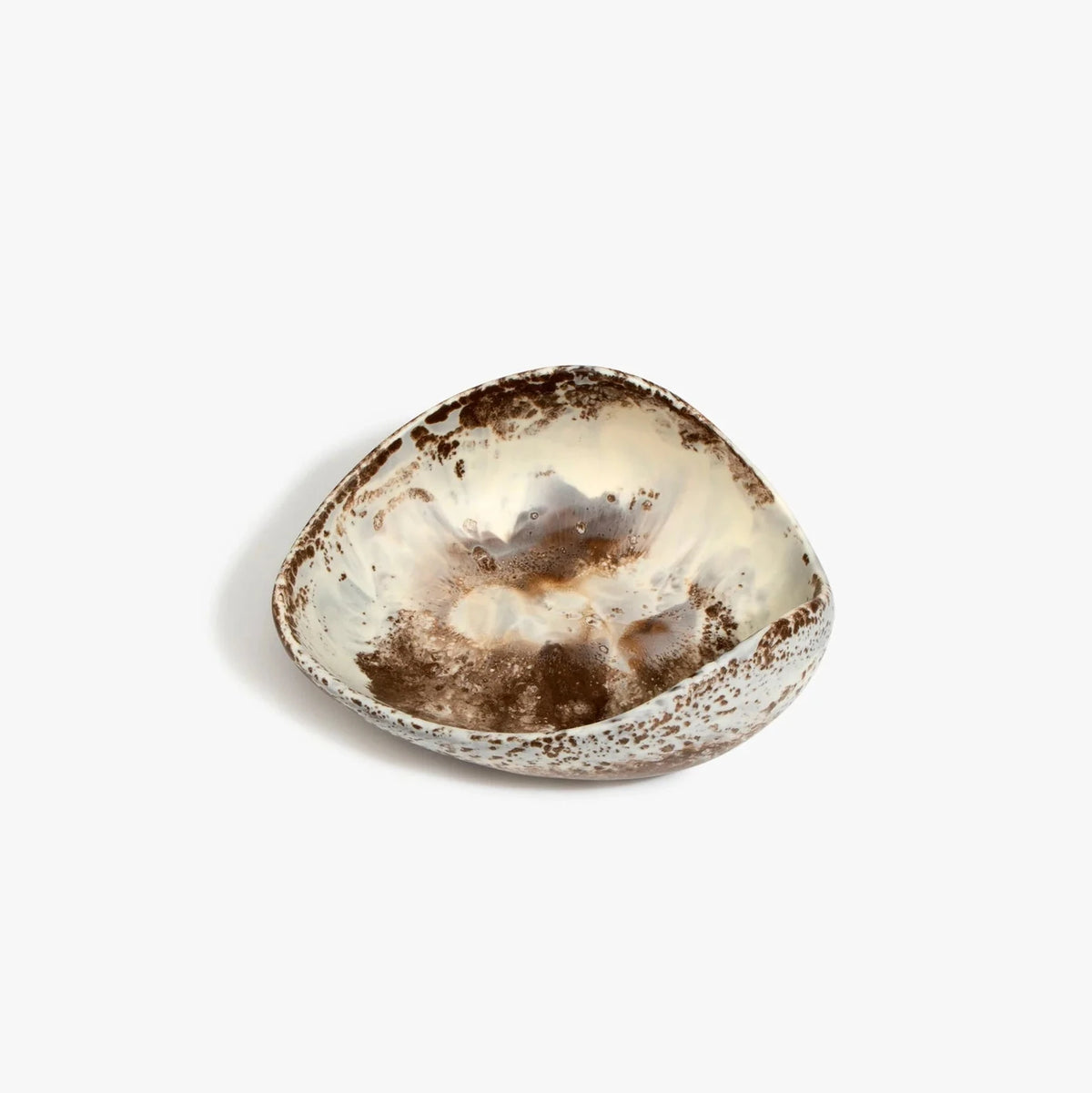 Small Leaf Bowl in Cappuccino resin by Dinosaur Designs