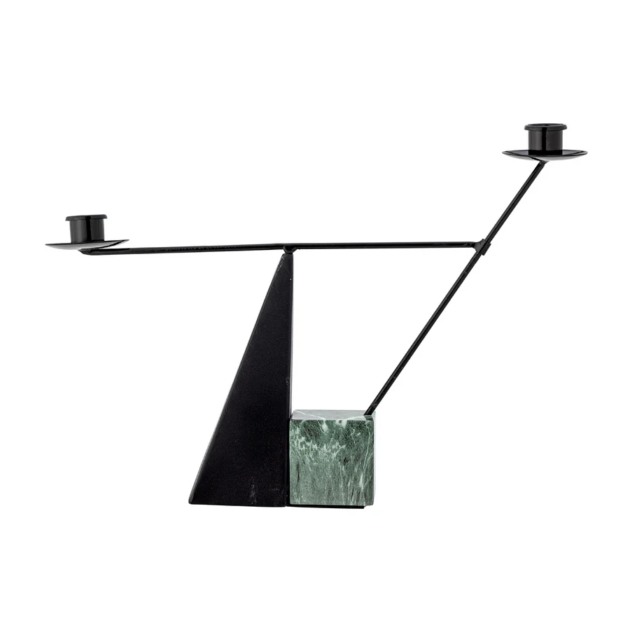 Jayda iron Candle Holder, in Green by Bloomingville
