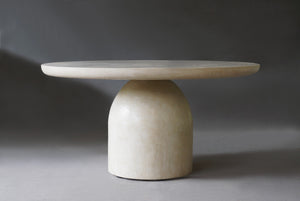 Nexus Round Dining Table, Micro-Cement Finish