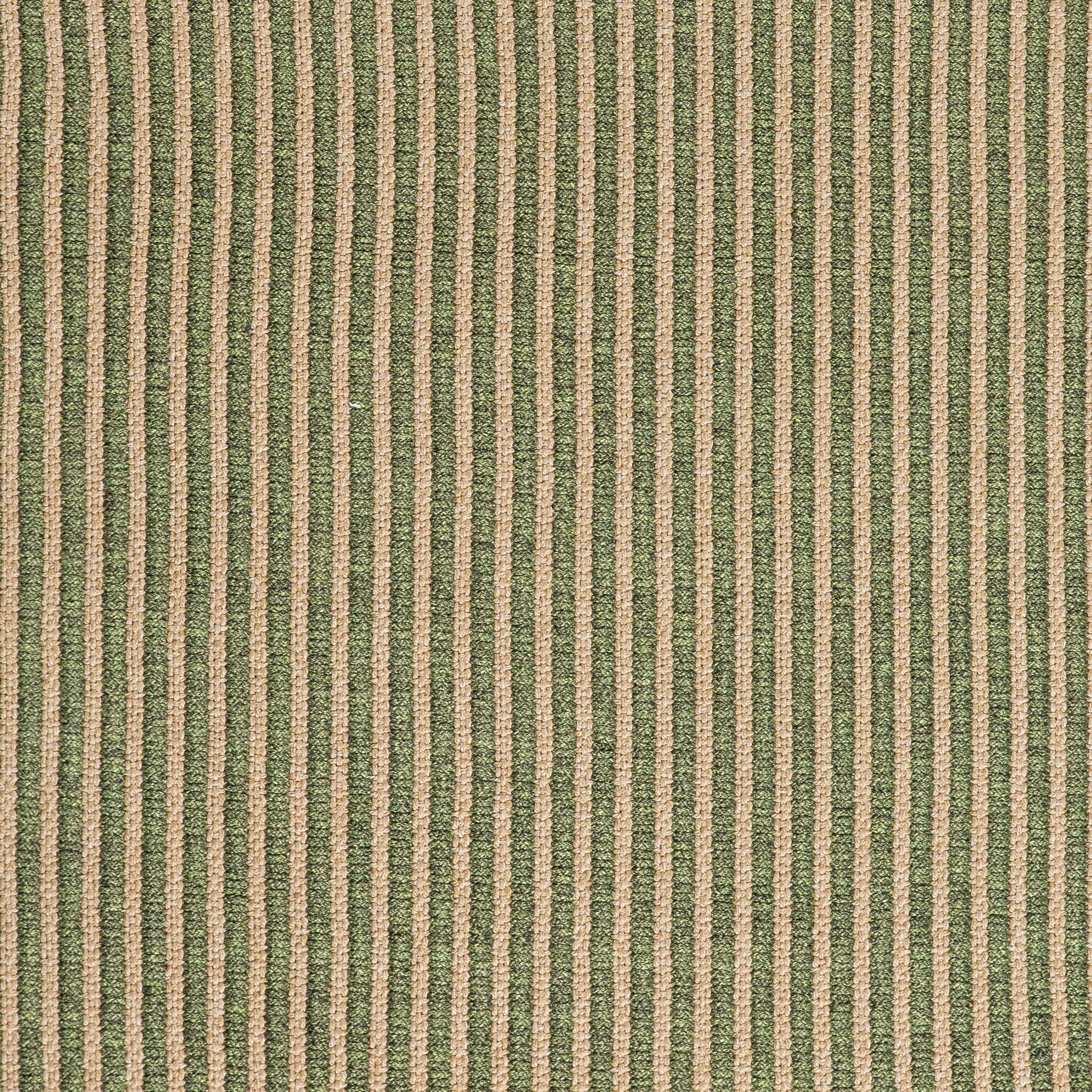 Seasons ribbed green indoor-outdoor rug with beige stripe detail
