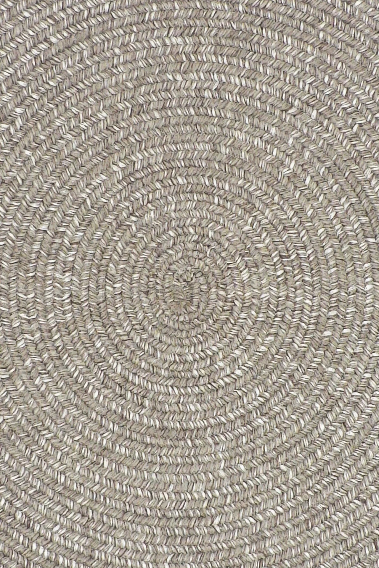 Details Seasons Natural Grey Stripe Round Rug, Indoor/Outdoor