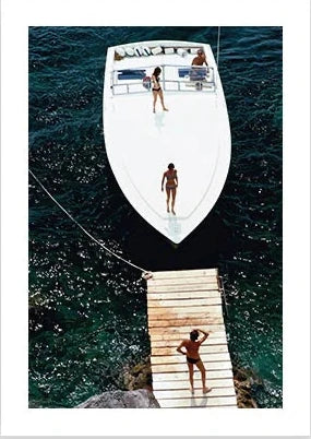 Speedboat Landing Print by Slim Aarons