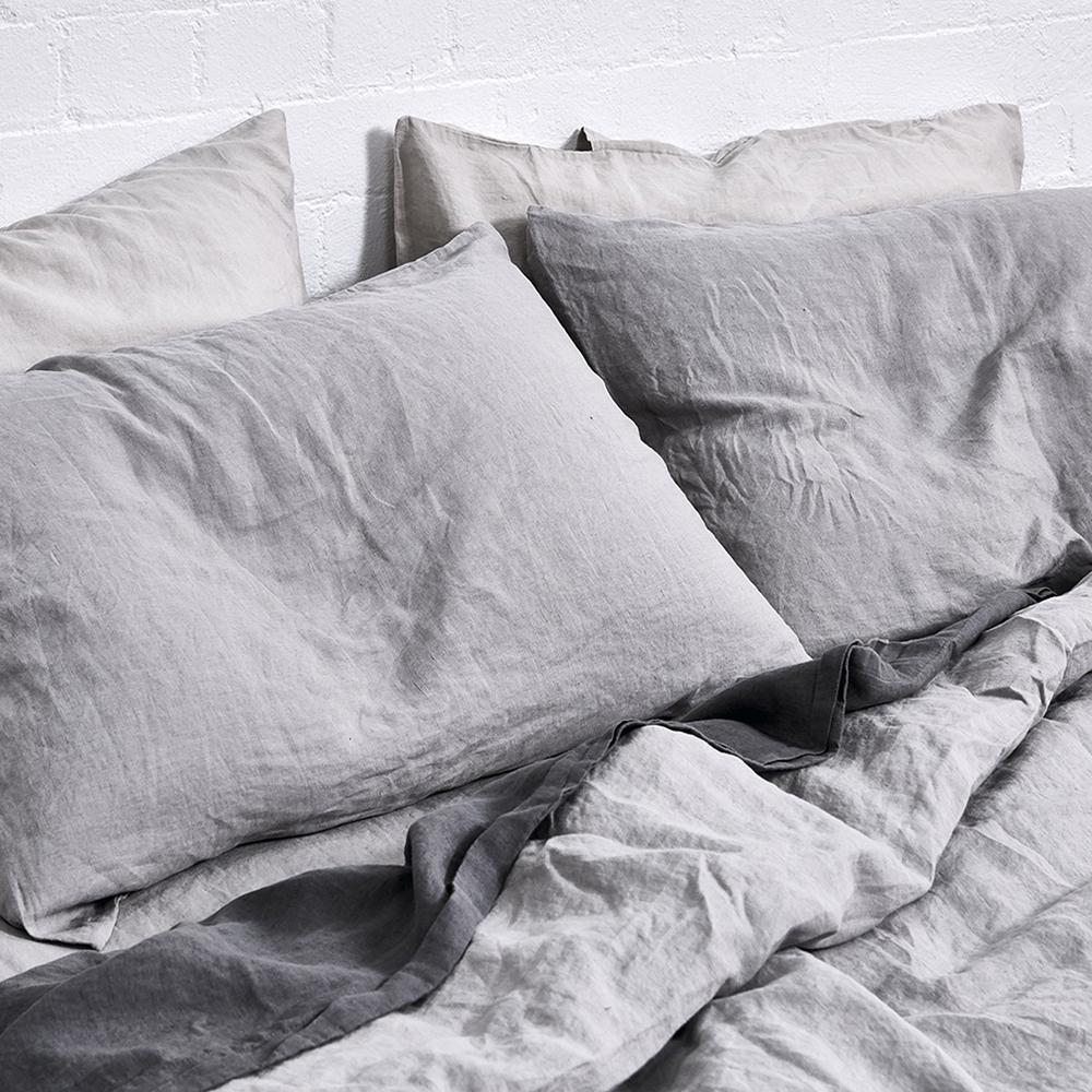 Line Duvet Cover Cool Grey