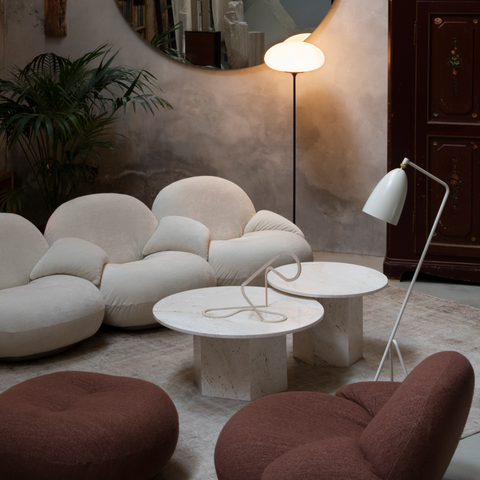 Epic Coffee Table Travertine Round 1100mm - GUBI