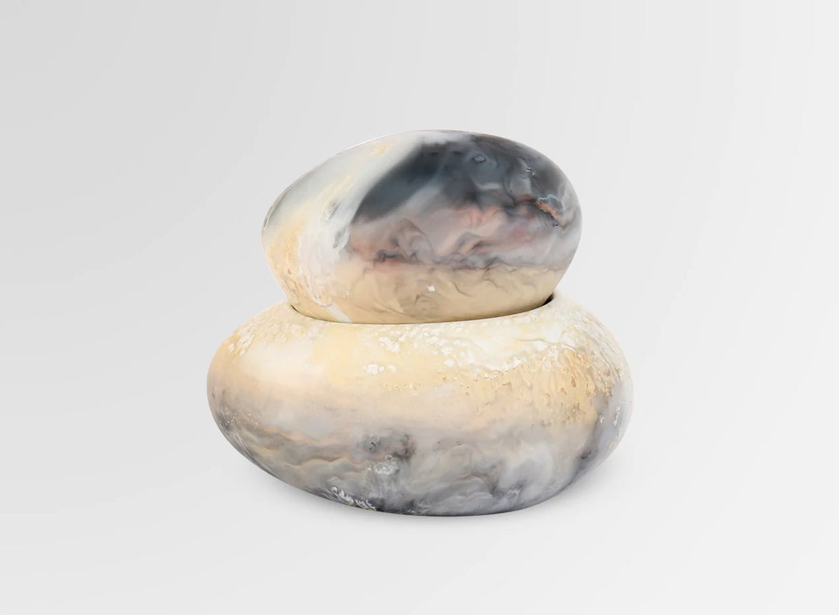 Dinosaur Design Resin pebble jar