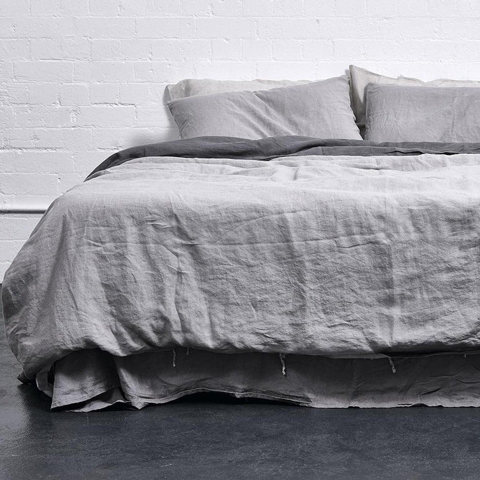 Line Duvet Cover Cool Grey